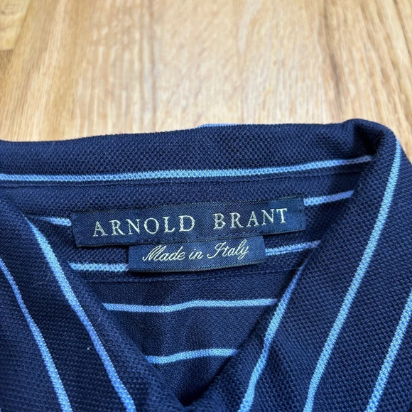 Arnold Brant Long Sleeve Cotton Collared Button Up Shirt - Picture 3 of 8